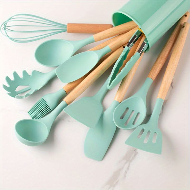 ChefEase – 12-Piece Silicone Kitchen Utensil Set – Durable, Stylish Heat-Resistant
